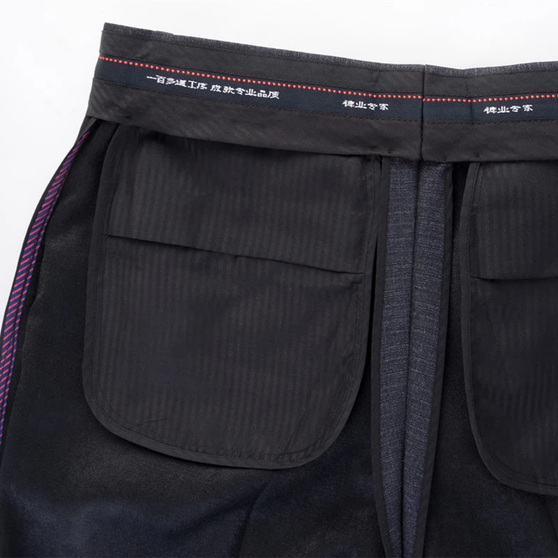 ICPANS Big Size 40 42 44 Suit Pants Man Autumn Wool Formal Office Trousers Men High Waist Straight Loose Dress Pants Men 2019