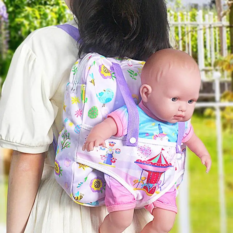 Doll Carrier For Dolls Reborn Doll Backpack Carrier Doll Accessories Doll Carrier Front And Back Carrier For 12/14/16/18 Inches