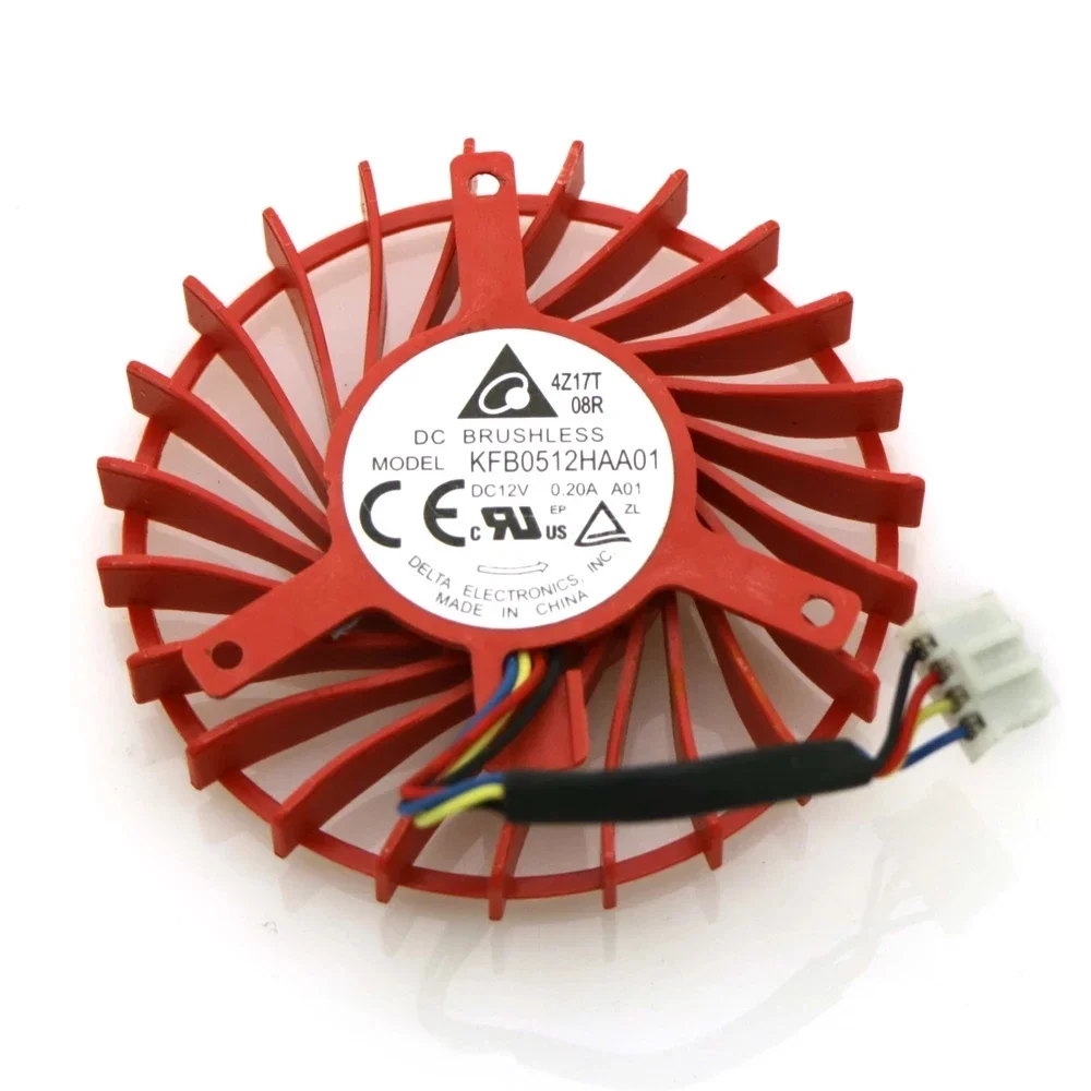 KFB0512HAA01 56mm DC12V 0.20A 4Wire 4Pin Video Card Cooler Fan For AMD FirePro W7100 Cooling Fan