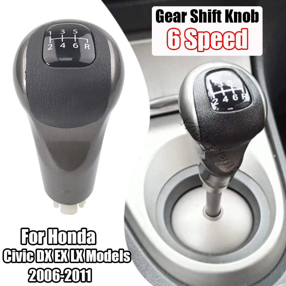 Car Hand Speed Gear Shift Knob Pen For Honda Civic DX EX LX 2006 2007 2008 2009 2010 2011