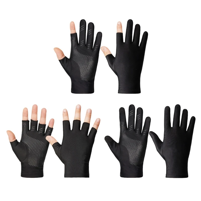 

Unisex Bike Gloves with Ice Silk Fabric Cool for Summer Sports Secure Handling