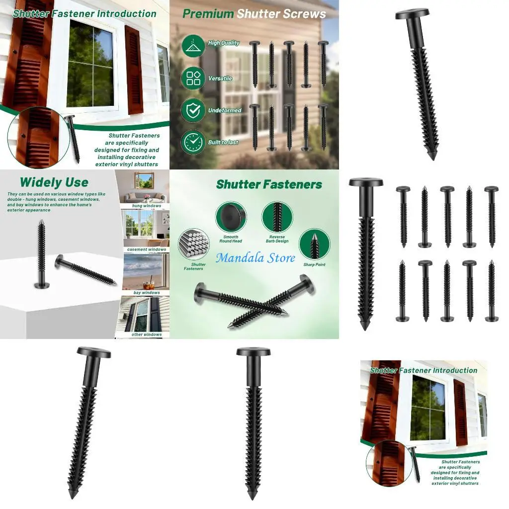 

U2JC 50pcs Nylons Anchors with Pointed Tip for Quick Penetration and Anchoring