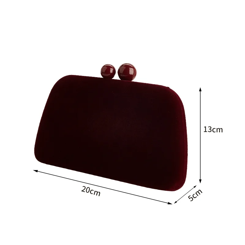 Classic Square Clutch Bags Formal Burgundy Evening Purse for Woman Pure Color Clutch Bag for Party Matte Ruby