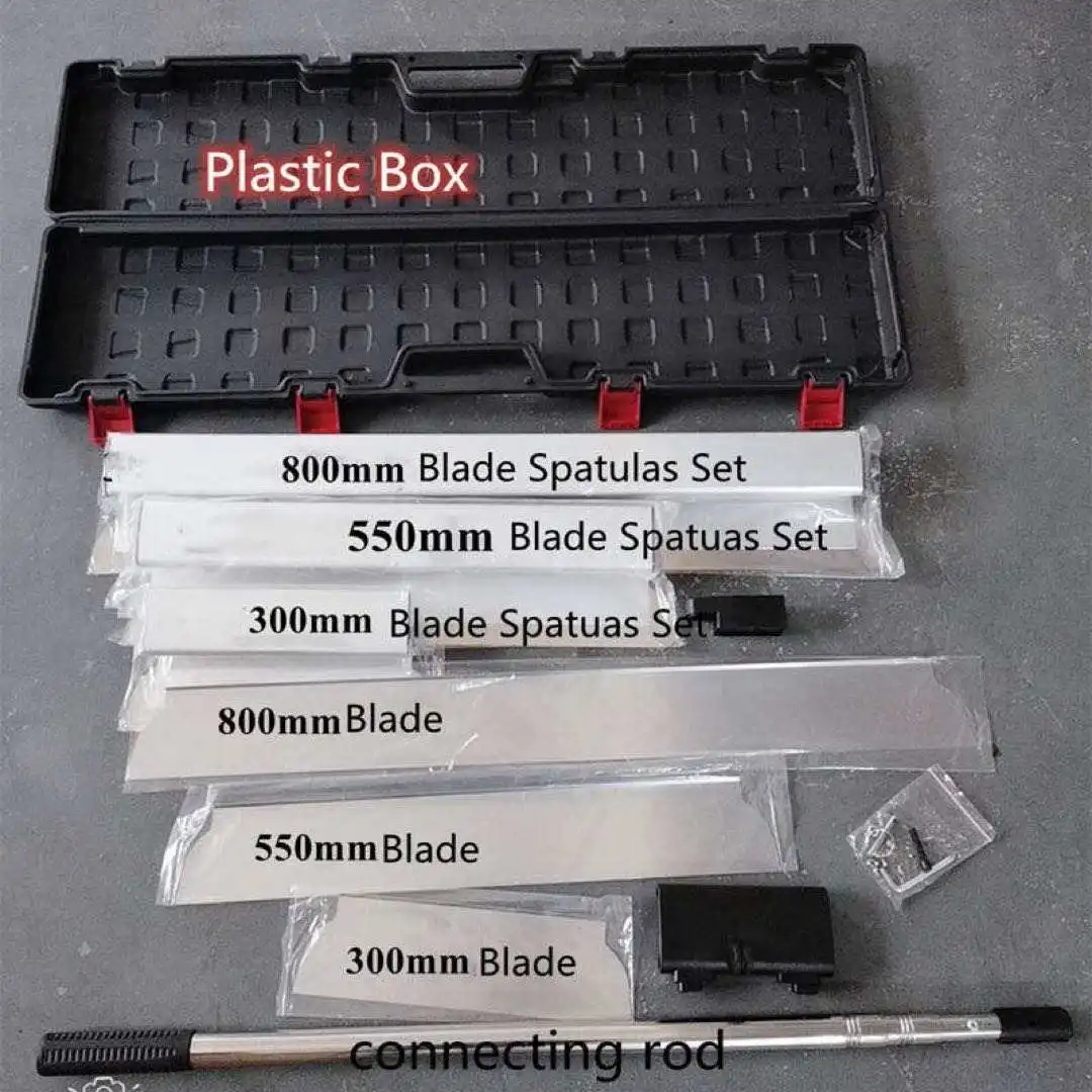 Drywall Skimming Blade Set Stainless Steel Finishing Smoothing Tool Spatula Blade Wall Plastering Tools