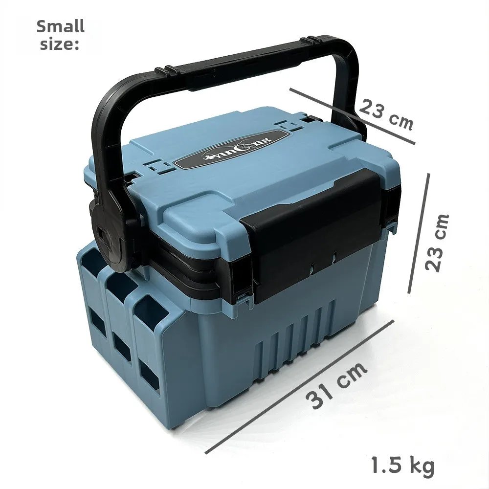 Customizable logo portable ABS waterproof and non-slip foot double-layer multi-functional sea lagoon fishing backpack