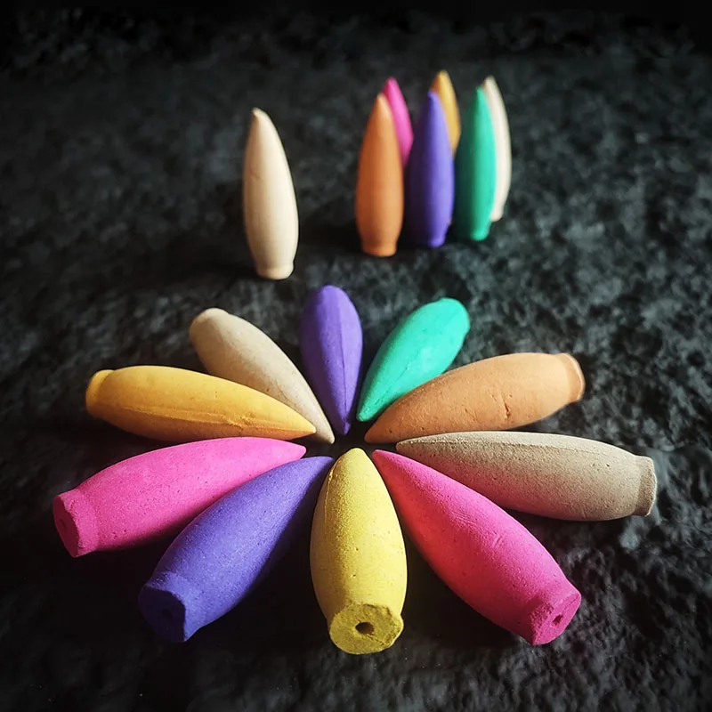 FY 30 Minutes Oversized reflux  incense cones Sandalwood Lavender Jasmine Backflow Smoke Incense Purified Air  Home Fragrance