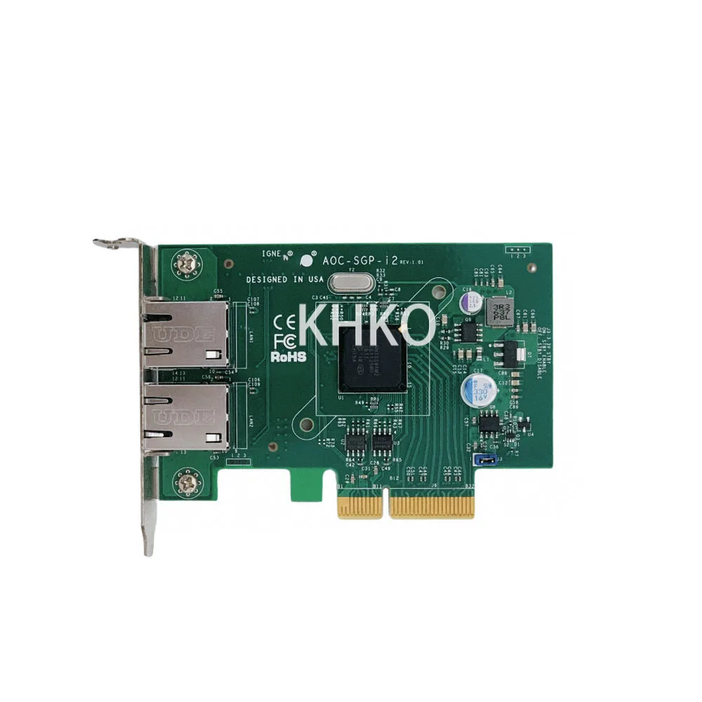 

Oriiginal for AOC-SGP-I2 I350-T2 Chip 2-Port PCI-Express 2.1 X4 Gigabit Ethernet Controller Card Network Card