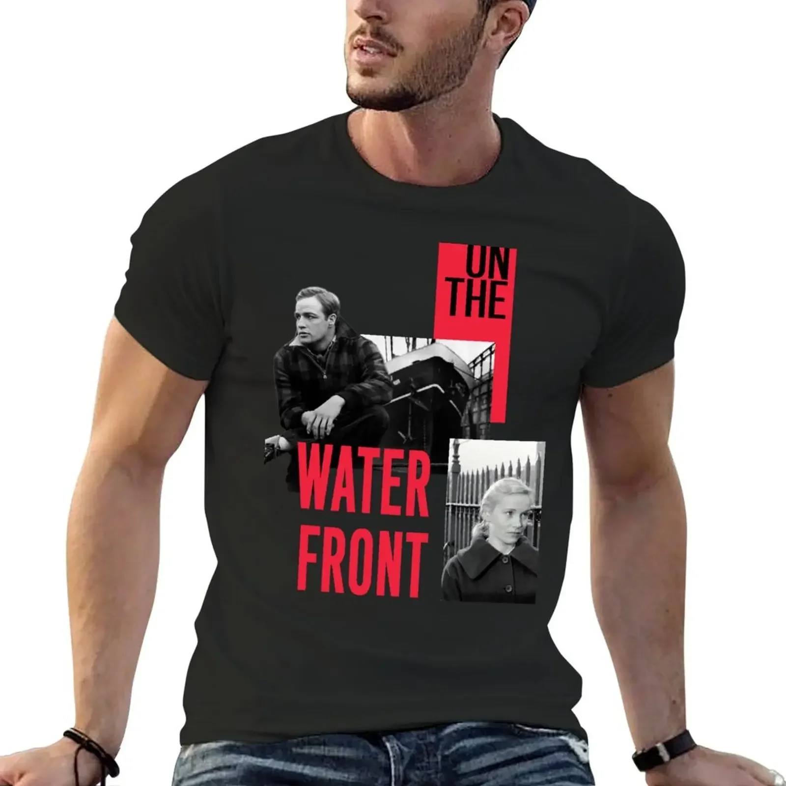 

ON THE WATERFRONT - Marlon Brando T-Shirt anime graphic t shirts blue archive mens graphic t-shirts pack