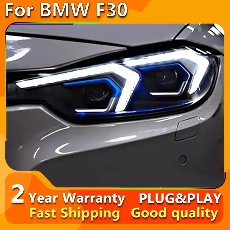 2 PSC Head Lamp for BMW F30 2013-2019 Headlight Projector Lens F31 318i 320i 323i 325i 330i 335i Drl Automotive Accessories