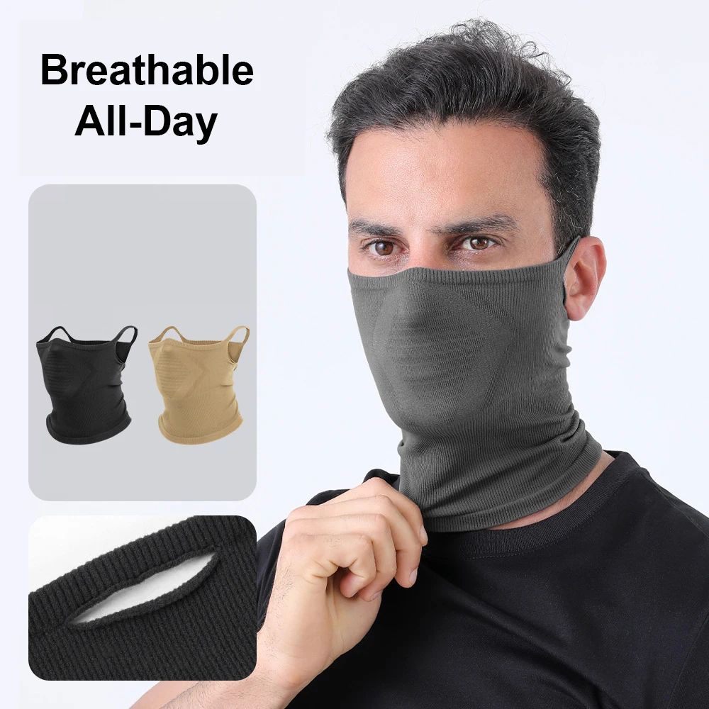 

Всесезонная эластичная спортивная маска-балаклава для велоспорта, походов и рыбалки, с креплением на уши, ветрозащитная, пылезащитная, дышащая