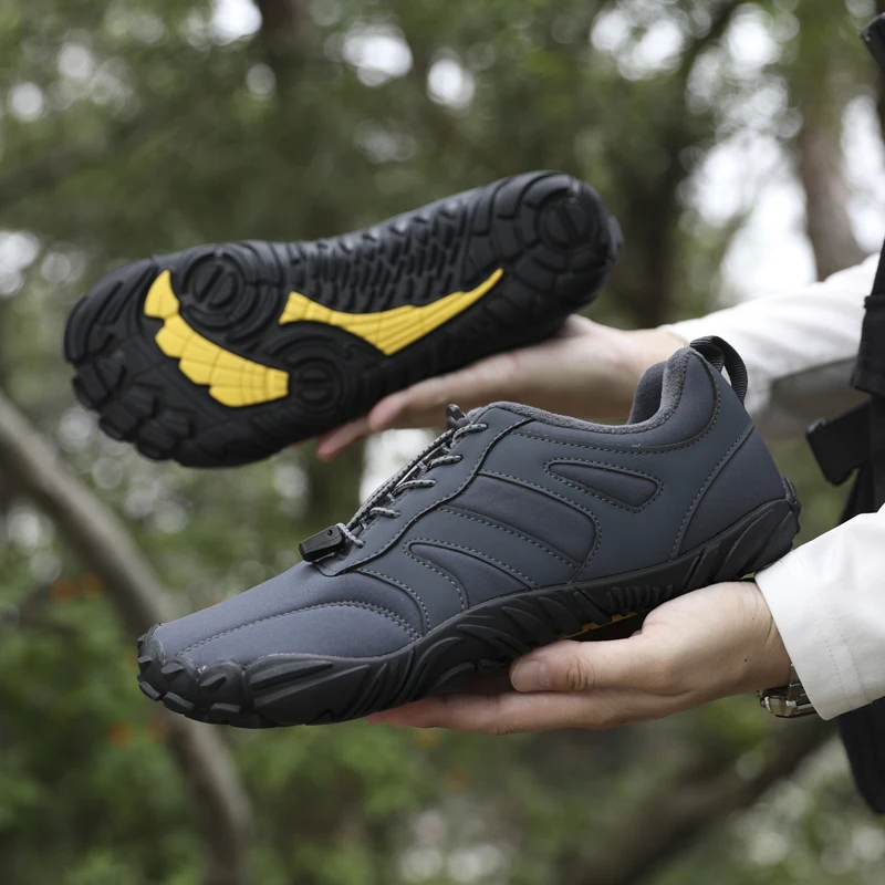 الشتاء الرجال أحذية الثلوج الدافئة امرأة أحذية رياضية للجنسين في الهواء الطلق أحذية مشي المضادة للانزلاق خفيفة الوزن الرجال المشي لمسافات طويلة الكاحل القطن الأحذية #2