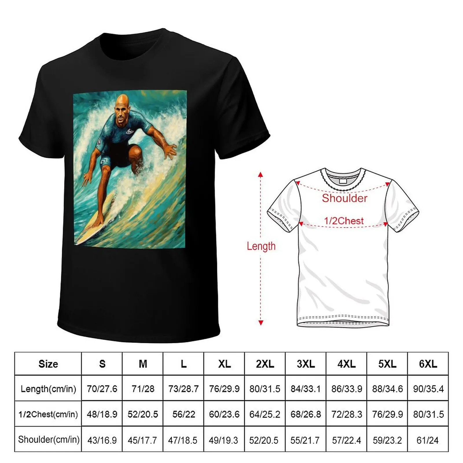Mastery at Sea: Kelly Slater and the Spectacular Wave T-Shirt man graphic t shirt T-Shirt