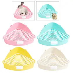 Rabbit Litter Tray Toilet Animal Potty Trainer Bunnies Corner Toilet Box for Ferret Hamster Dragon Cat Guinea Pig Dutch Supplies