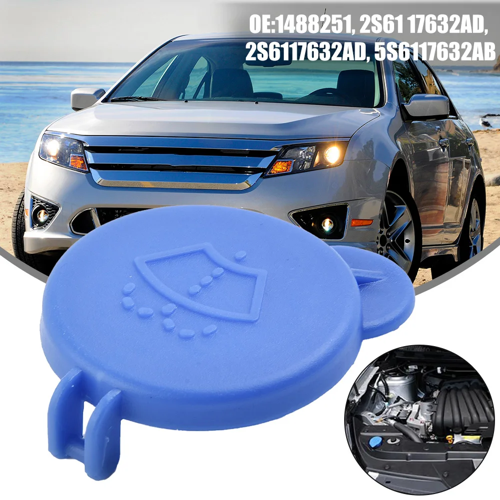 

Blue Windshield Washer Fluid Reservoir Tank Bottle Cover For Ford Fusion 1488251 Wiper Washer Fluid Reservoir Tank Bottle Cap