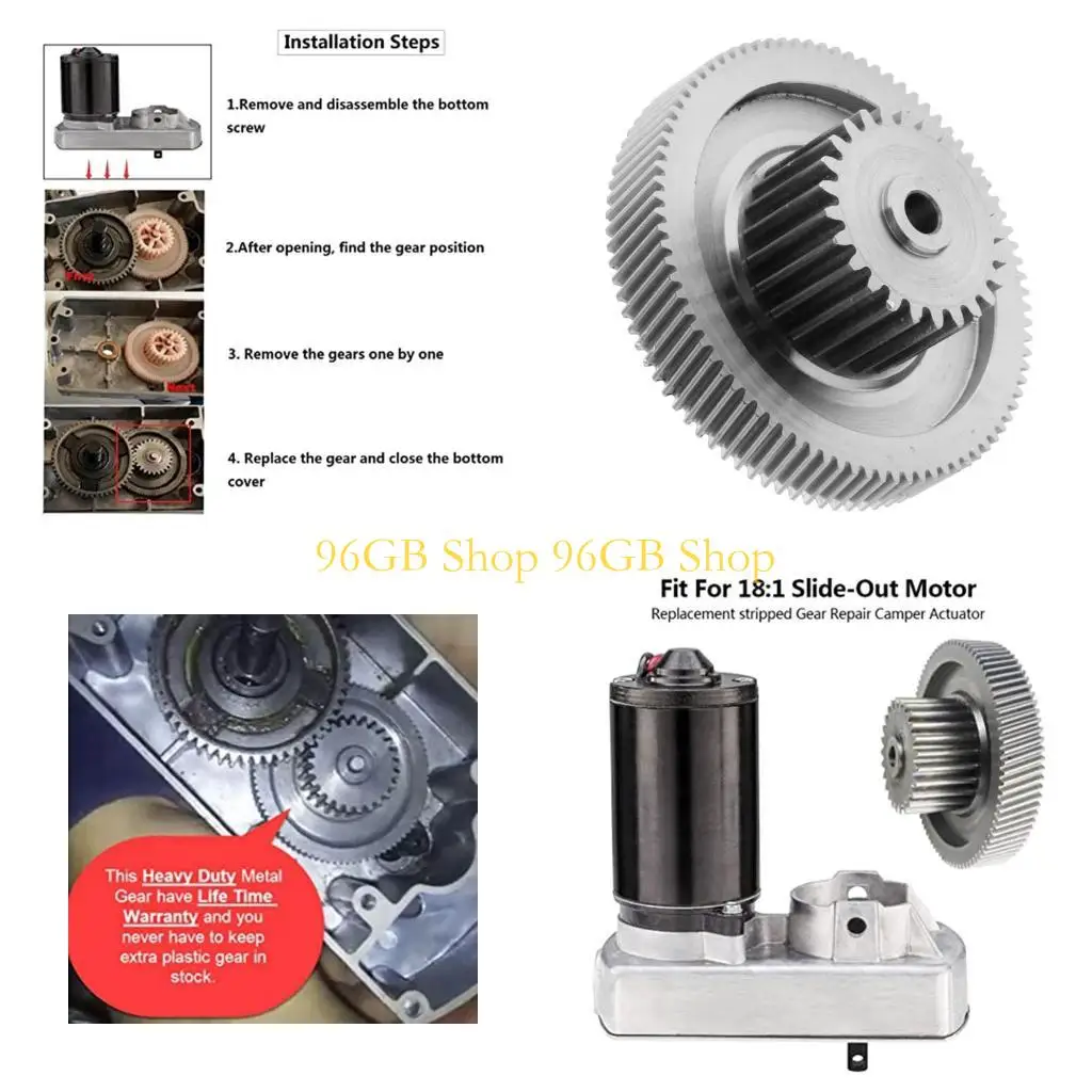 

96 ГБ выдвиньте моторную передачу 18: 1.