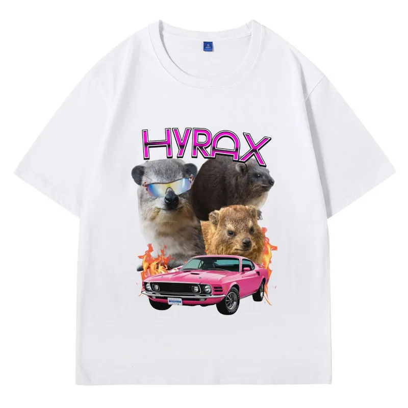 Stylish Hyrax T Shirt Hip Hop Funny Meme Mom Dad Vintage Clothes T-shirt Fashion Casual Tee Shirts Men Women Cotton Short Sleeve