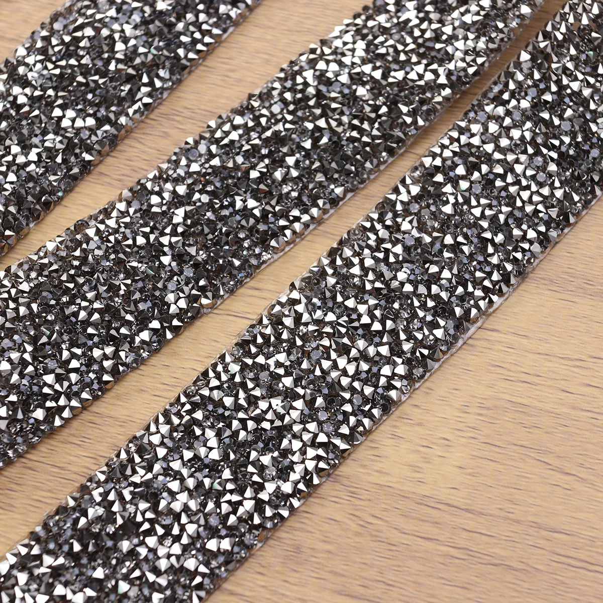 

Mine Grey Rhinestone Wedding Bridesmaid Dress Belt Adhesive Mesh Diamond Drill Hot Decorative Diamond Chain Bridal Dress Belt