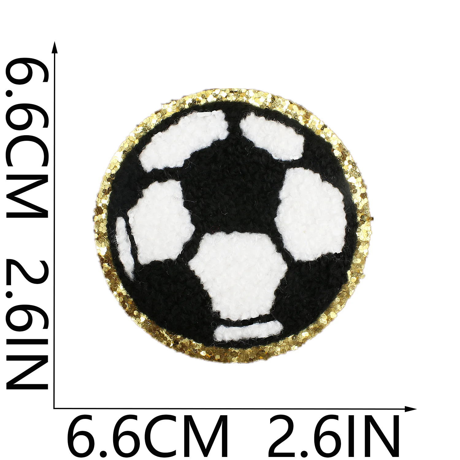 Chenille Fabric Appliques Towel Embroidery Football Patch Iron on Rugby Badge Basketball Player Figure Thermo Adhesive Stickers