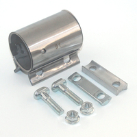 Car Accessories Double layer Stainless steel Universal exhaust pipe connection hoop Strong steel pipe clamp