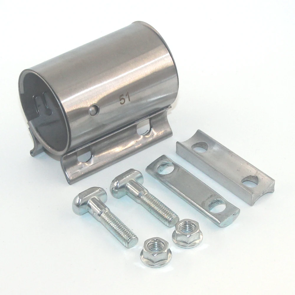 Car Accessories Double layer Stainless steel Universal exhaust pipe connection hoop Strong steel pipe clamp