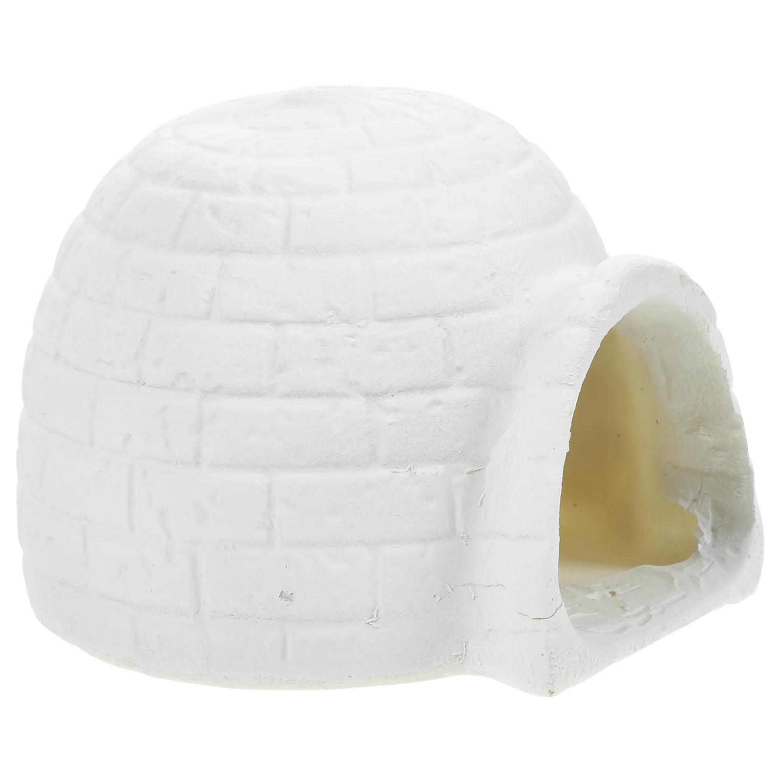 

Simulated Igloo Model Ice House Figurines Picture Ornament Toy Set Decoration for Home Figures Resin