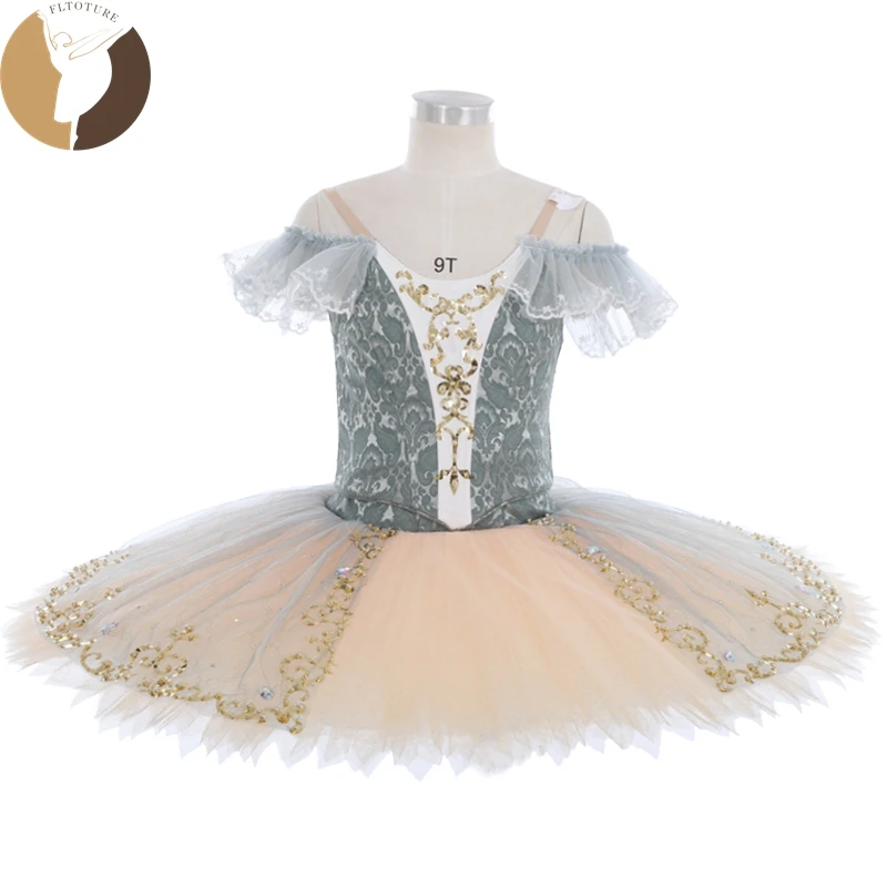 

FLTOTURE New Arrival Professional 10 Layers Pancake Dress Girls Adult Don Quixote Ballet Nutcracker Tutu Skirt Sale YW-013