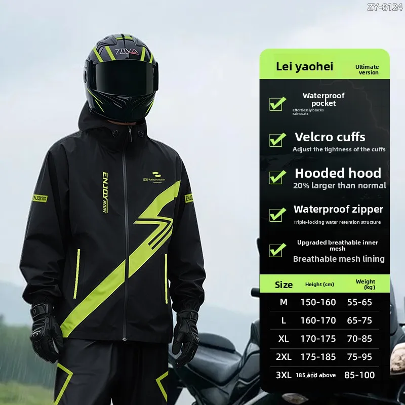 2025 nouvelle Moto imperméable veste hommes coupe-vent fendu manteau de pluie imperméable motocyclis