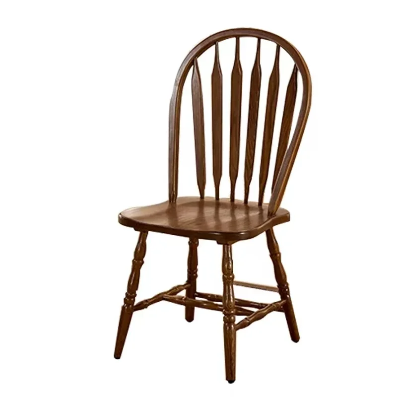 American style all solid wood chairs, dining chairs, minimalist dining tables, chairs, home use, hotel backrests, leisure, moder