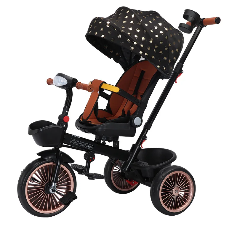 New multi-functional four in one 1-6 year old children's tricycle with rotatable and reclining function trike