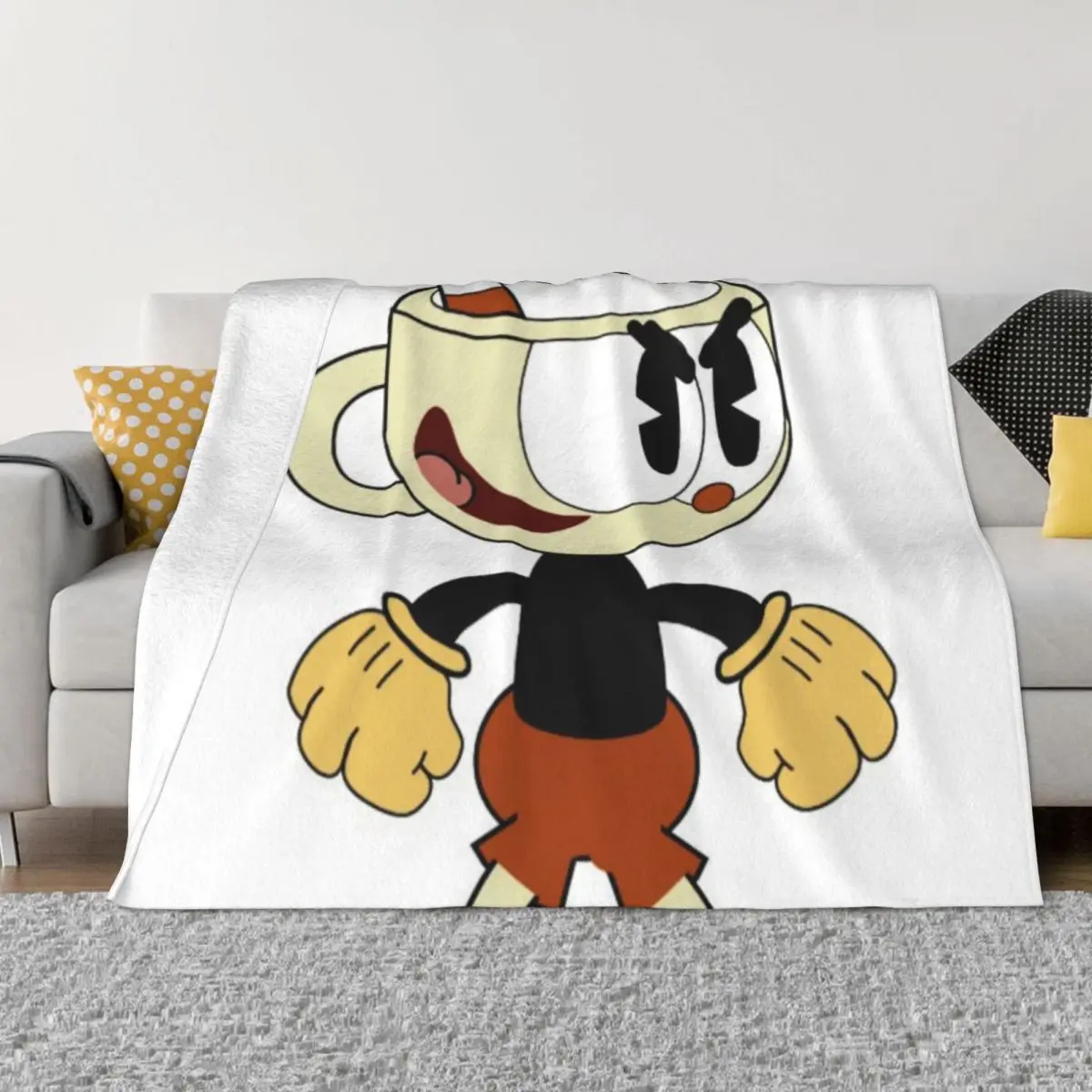 

Cuphead Game 000415 Домашние одеяла для домашних животных Одеяла на заказ Одеяла и пледы Одеяла и пледы Пледы