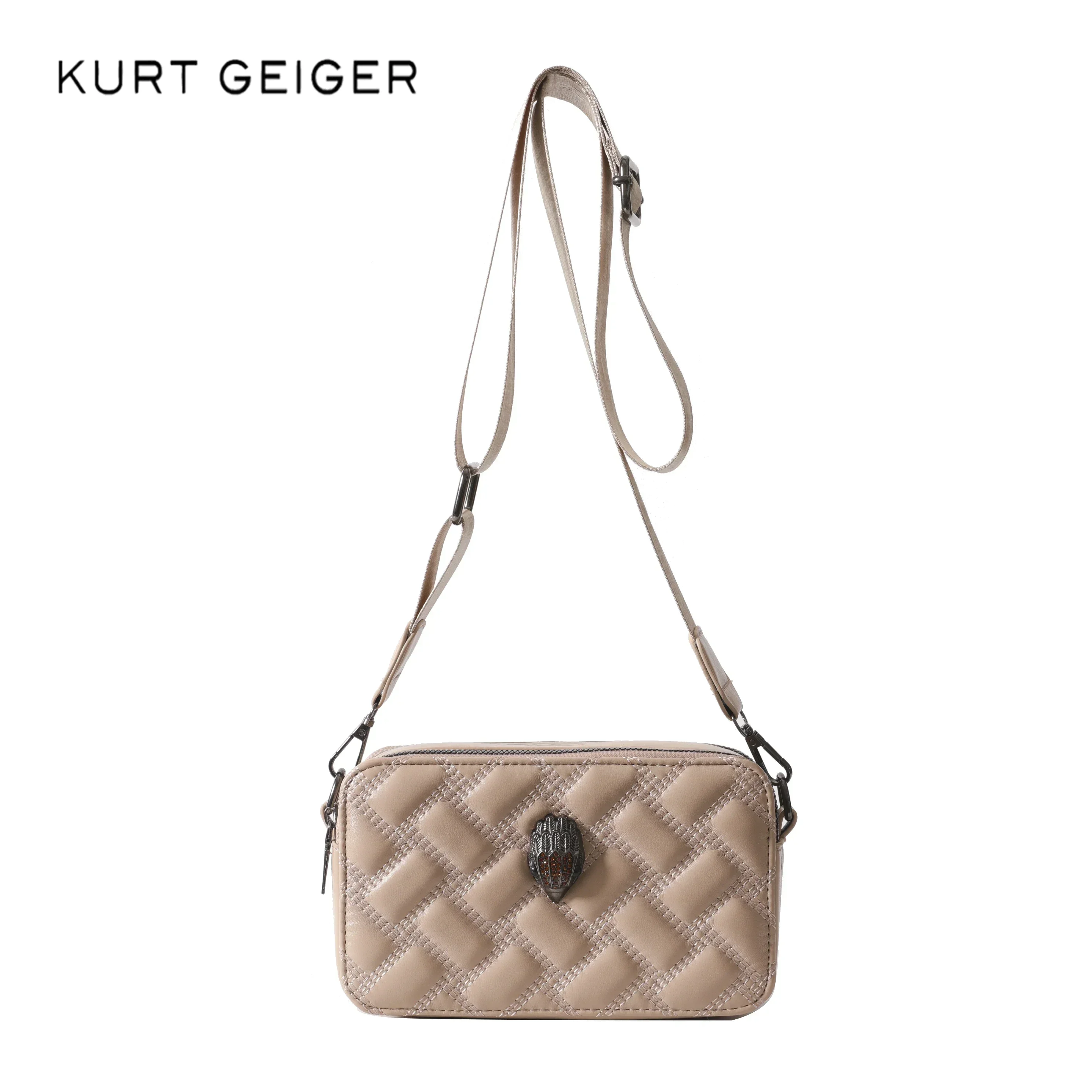 Kurt Geiger Shoulder Bag 2024 Designer Luxury Camera Bags Fashion Trendy Ladies Zip Letter Small Square Bag Brand  Women Handbag