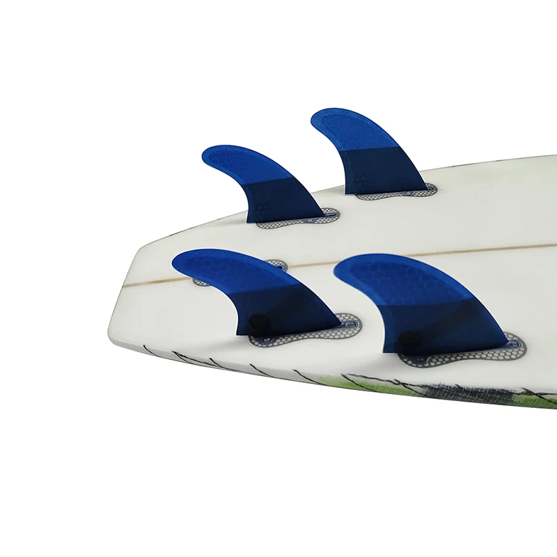 Surfboard UPSURF Double Tabs 2 Size K2.1 Blue Color Quad Fin Set Fiberglass Honeycomb Sup Board Double Tabs 2 Sup Accessories