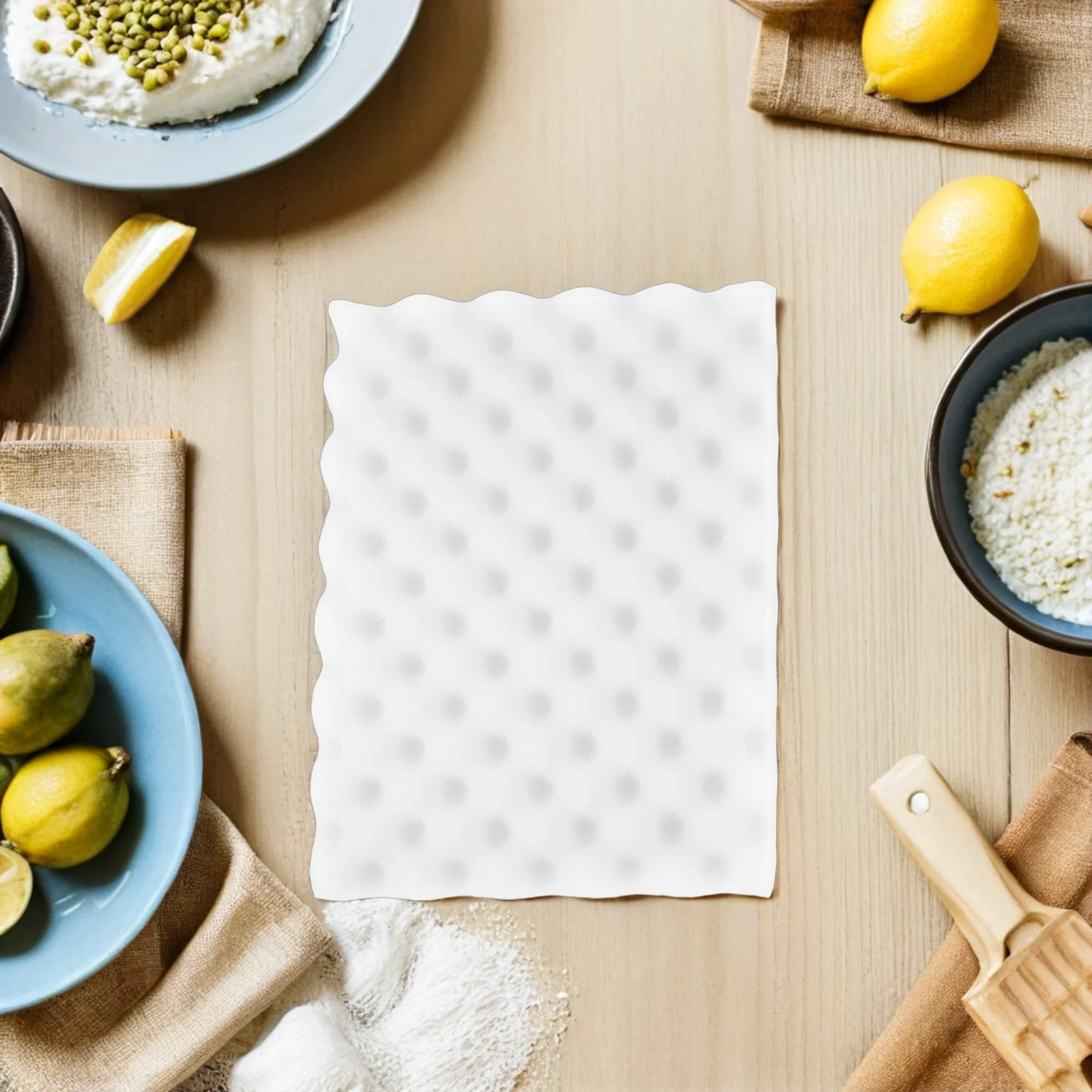 แผ่นฟองน้ำขึ้นรูปฟองดองท์ 6 ชิ้น รูปทรงคลื่น สำหรับตกแต่งเค้ก อุปกรณ์ทำขนม แผ่นฟองน้ำขึ้นรูปฟองดองท์