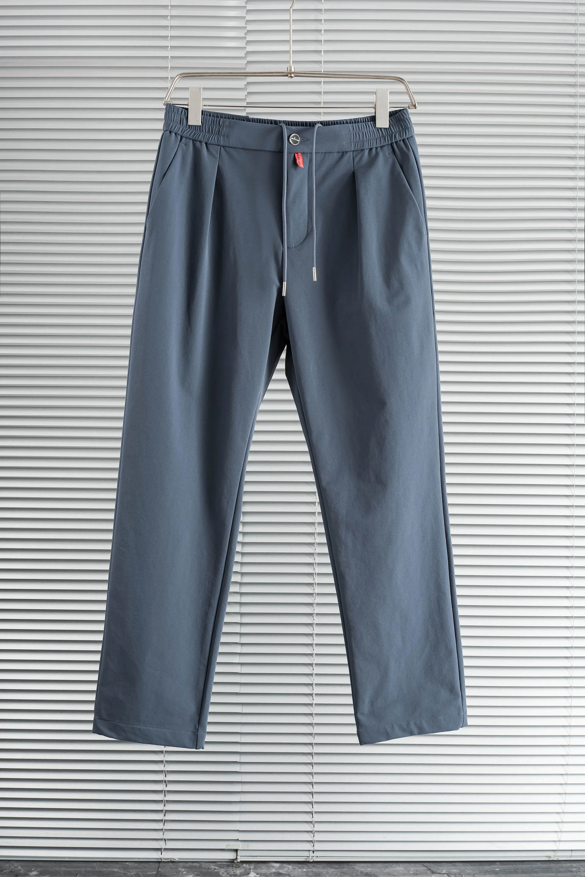 Kiton matte ice silk quick-drying anti-wrinkle drape semi-elastic waist casual pants