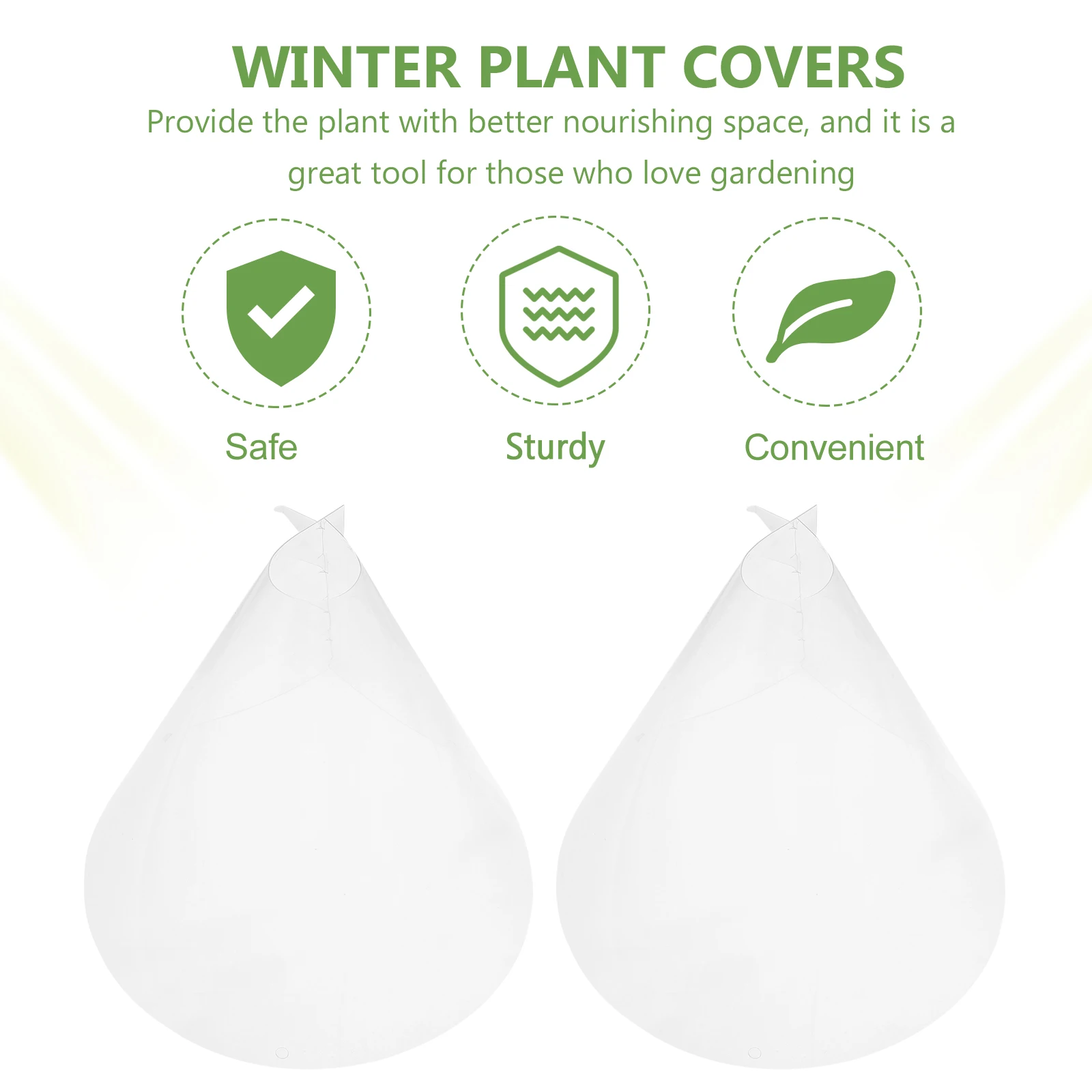 

10pcs Plant Protection Covers Sturdy Winter Frost Resistant Garden Cloches for Seedlings Survival Outdoor Frost Freeze