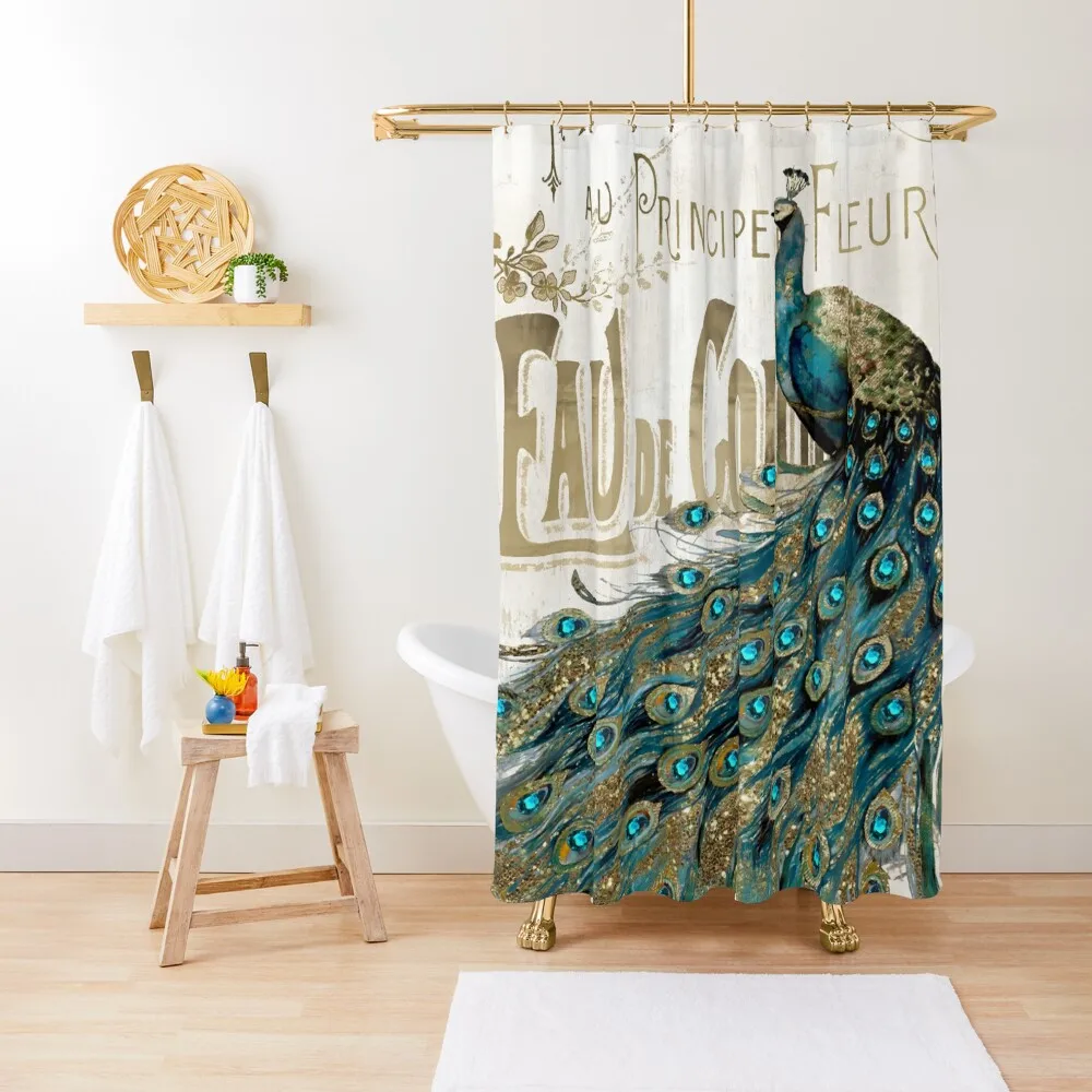 

Peacock Jewels Shower Curtain For Shower Transparent Bathroom Shower Curtain