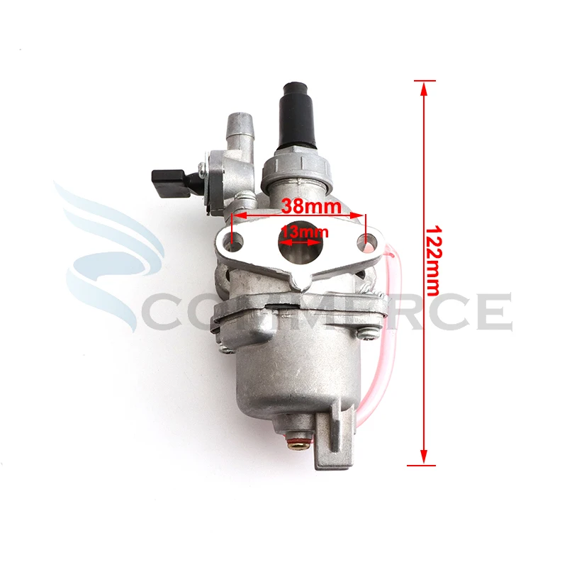 13 mm Carb Carburetor For 47cc 49cc 2 Stroke Air-cooling Engine Pocket Bike Mini Moto Dirt Bike Scooter ATV Quad Go Kart Buggy