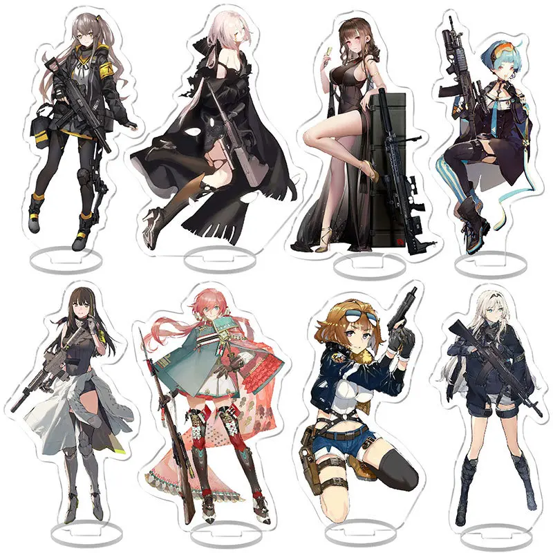 

Girls Frontline Home Decoration Accessories Modern Living Room Bedroom Show Model House Anime Stands Display Decor key chain