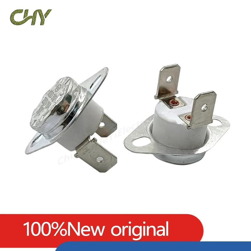 KSD302 KSD301 Ceramic Bimetal Thermostat 16A 250V NC NO Temperature Switch 40‑300℃ Flat & Bent Terminal Mount Thermal Protection