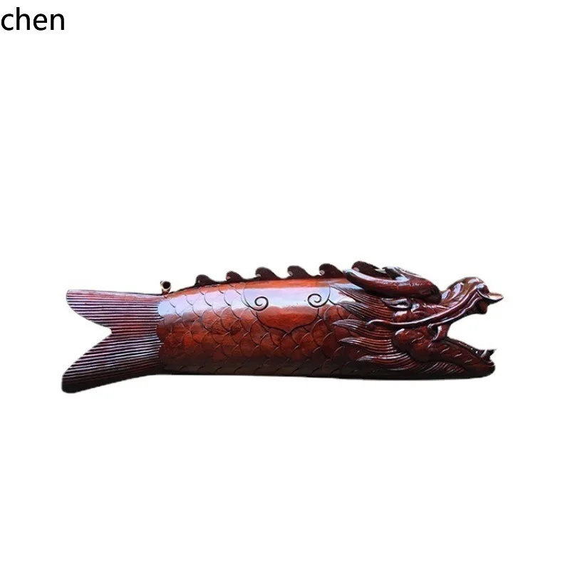 Cz buddhist hall camphor wood carved bang fish temple monk buddhist supplies dragon head carp monk bang wood fish