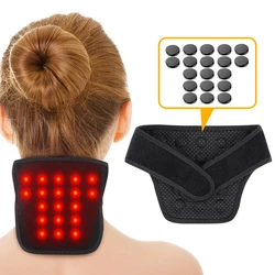 19pcs Self Heating Tourmaline Neck Support Brace Belt Infrared Magnet Therapy Reusable Neck Protector Relieve Pain Health Care