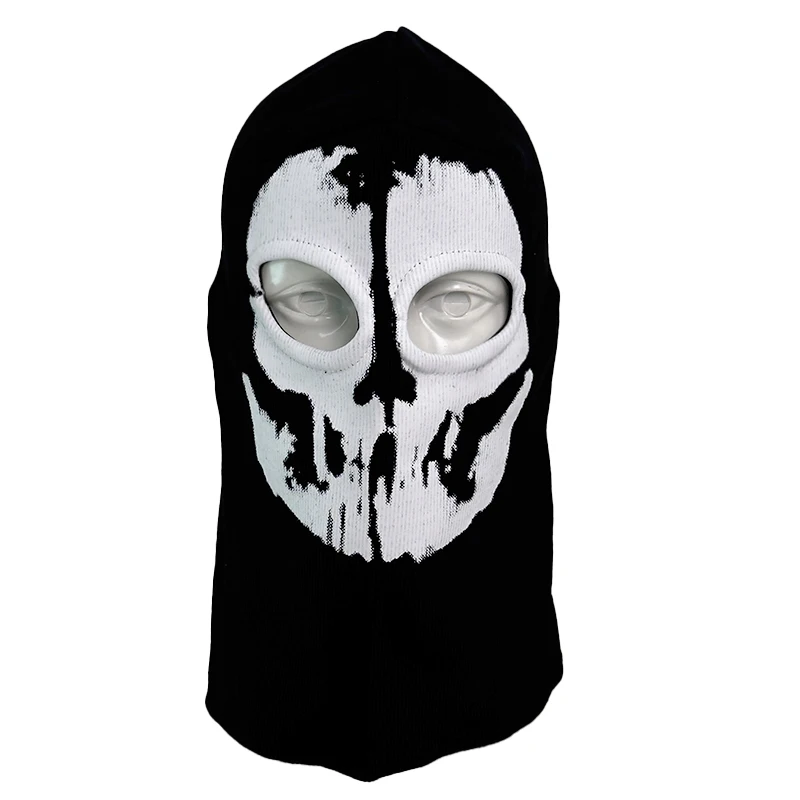 Motorcycle Balaclava Full Face Mask Skull Print Motorbike Full Face Mask Windproof Skiing Head Neck Warmer Bicycle Helmet Liner view 5