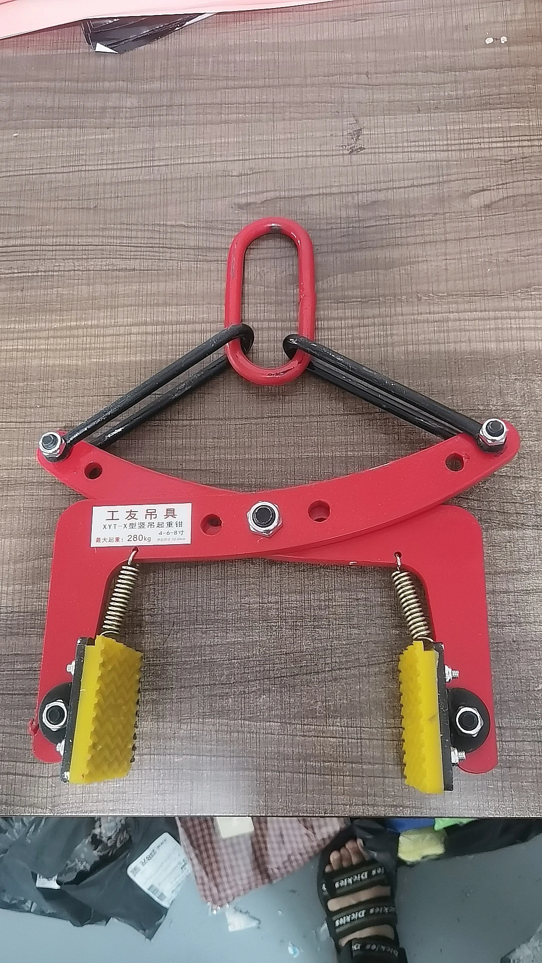 BB 6/8/10 Inch Ring-type Plywood Stone Clamp Tongs Marble Slab Clamp Sling Rock Slab Clamp Tool Marble Handling Tools