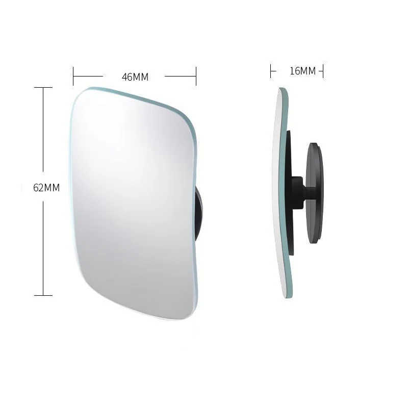 2PCS Car Blind Spot Mirror 360 Degree Adjustable Car Rearview Convex Mirror For Car Reverse Wide Angle Parking Rimless Mirrors