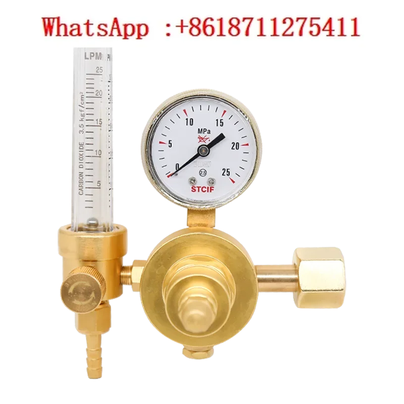 

YQAR-01L Flowmeter Pressure Reducing Valve 1.5L Nitrogen Argon Pressure Reducing Gauge Flow Carbon Dioxide Standard