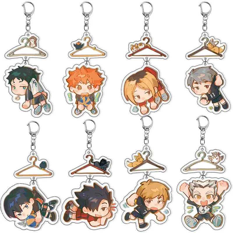 Anime Haikyu!! LLavero de voleibol para niño Tetsurou Hajime Tooru ShouYou Kenma Bokuto Tobio Keiji, accesorios, colgante, regalo de Navidad