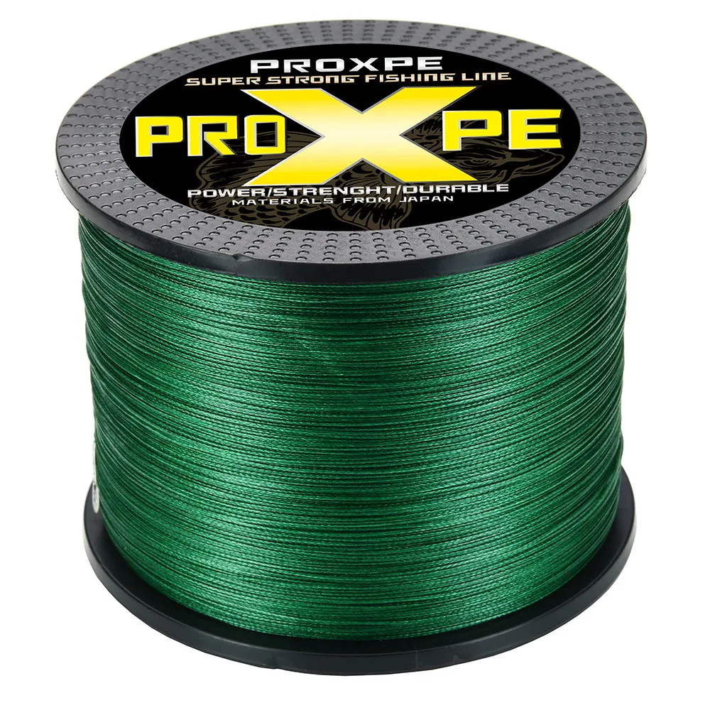 

PROXPE Braided Fishing Line Multifilament 100% PE 8 /4 Strands 300M 500M Cord 10LB-85LB Strong Carp Japan Technology Accessories