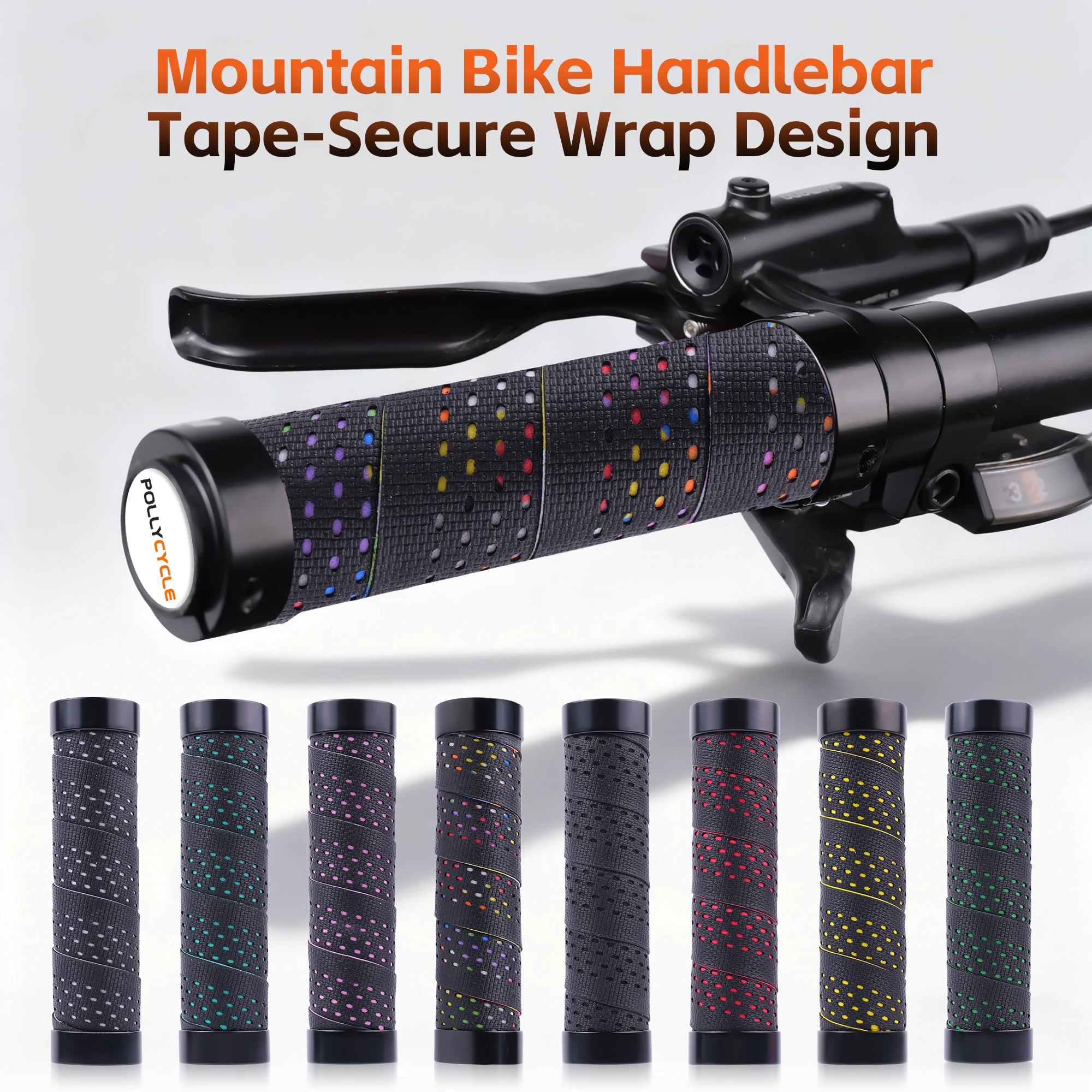 

Comfortable Silicone Shockproof Bike MTB Grips Alloy Bilateral Lock Anti-skid Bicycle Grips Wrap-around Soft Handlebar Bike