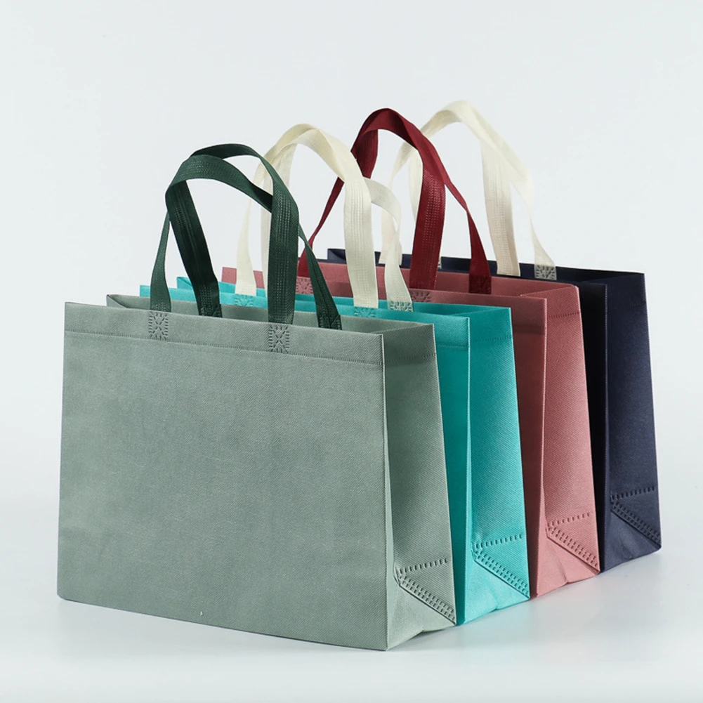 1 PC Women Foldable Shopping Bag Reusable Eco Unisex Non-woven Shoulder Bags Tote Grocery Bags