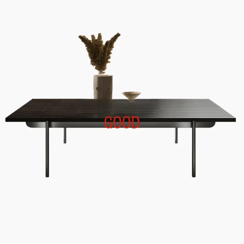 

Living Room Home Coffee Table Oak Solid Wood Smoky Tea Table Italian Minimalist